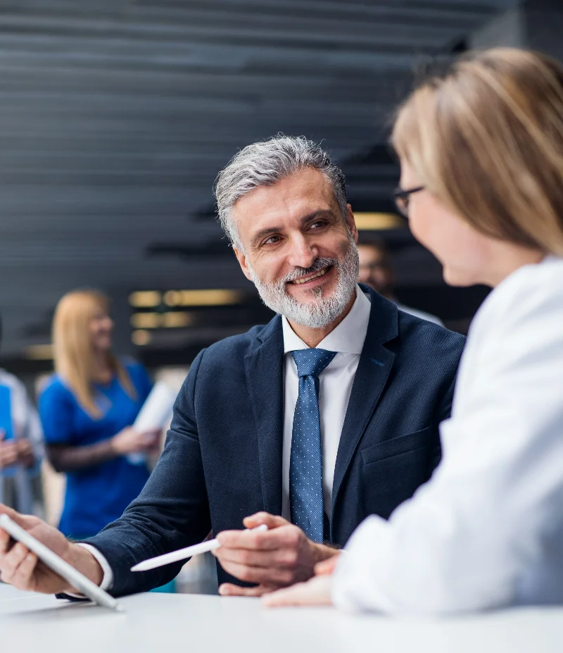 Medical colleague discussion